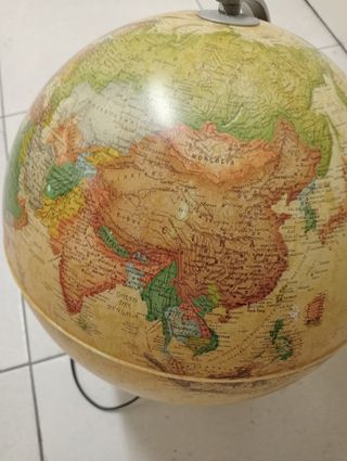 Lampada mappamondo funzionante con lampadina