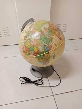 Lampada mappamondo funzionante con lampadina