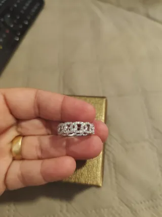 Anillo plata con circonitas