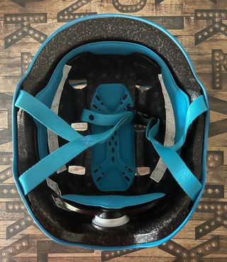 Casco B'TWIN Azul y Blanco