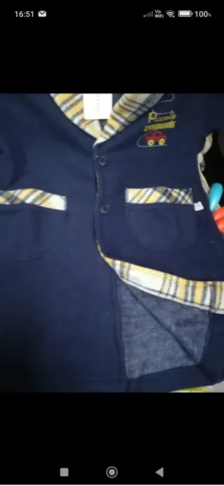 Vestaglia bambino fantasia scozzese