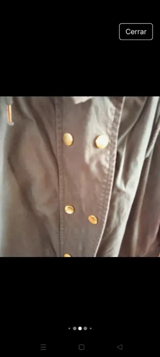 Parka verde desmontable con capucha