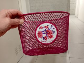 Cestino rosa per bici bambina 16''