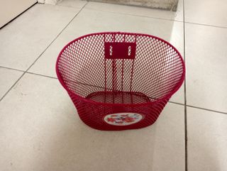 Cestino rosa per bici bambina 16''