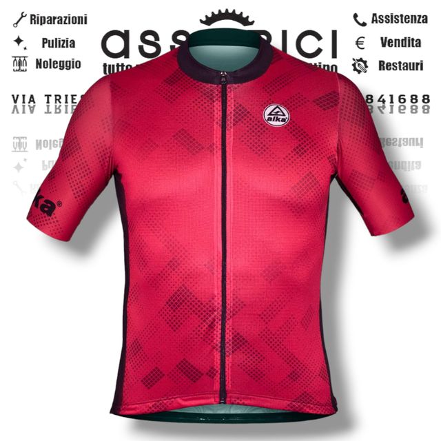 Maglia Ciclismo Uomo Alka Prime taglia M rossa