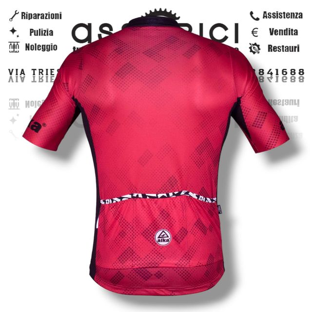 Maglia Ciclismo Uomo Alka Prime taglia M rossa