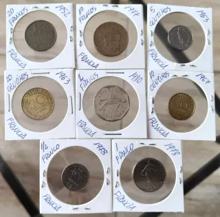 Lote de monedas de Francia