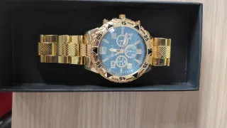 Reloj SAIYA Hombre Dorado y Azul