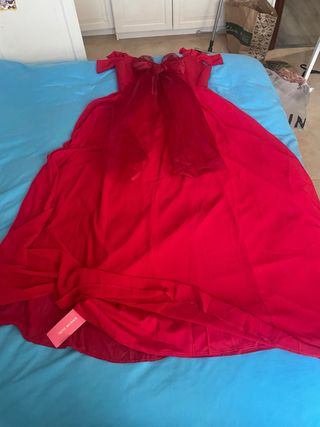 Vestido largo rojo