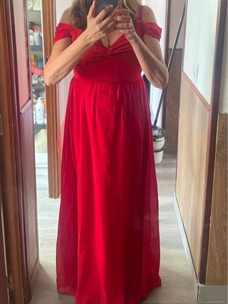Vestido largo rojo
