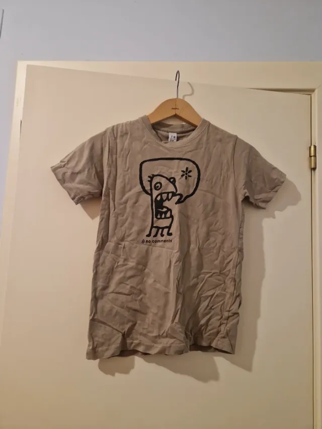 Camiseta Zara Kids Beige Dibujo