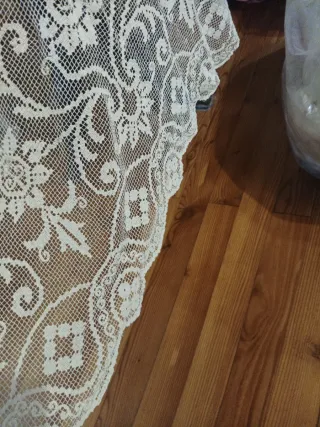 Coperta pizzo floreale