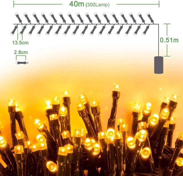 NUOVO - Luci di Natale LED 40M 300LEDS
