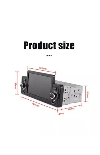 Radio Coche Pantalla 5.1 Bluetooth Mirror Link