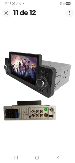 Radio Coche Pantalla 5.1 Bluetooth Mirror Link