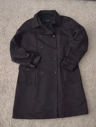 Gabardina Massimo Dutti Negra