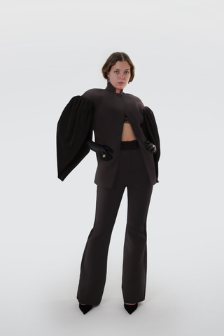 Traje negro dos piezas