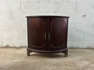 Mueble esquinero de madera bajo de salón