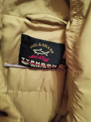 Cazadora de invierno Paul & Shark beige La cremall