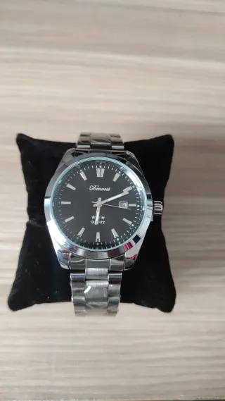 Reloj Bewell Hombre Negro y Plateado