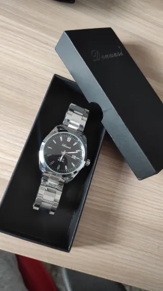 Reloj Bewell Hombre Negro y Plateado