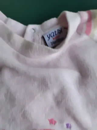 Pijama bebé niña rosa con dibujo