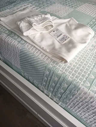 Pantalón de chándal blanco talla S