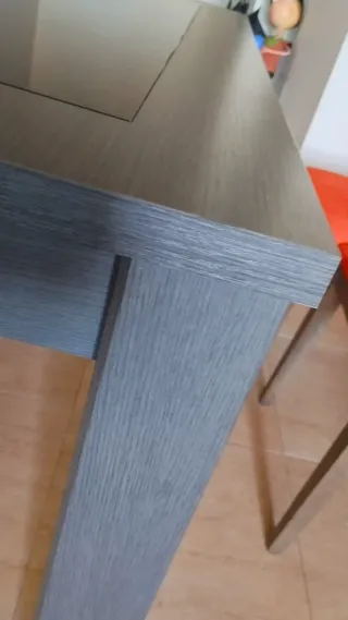 Tavolo da Pranzo in Legno e Vetro Estensibile