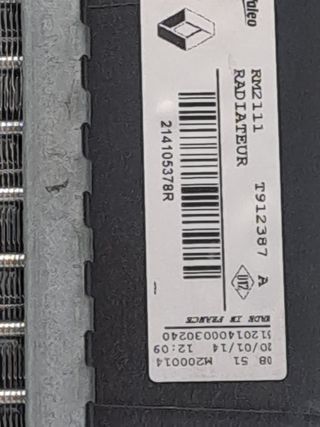 RADIADOR AGUA RENAULT MEGANE III BERLINA 5 P