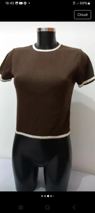 Maglioncino donna mezza manica