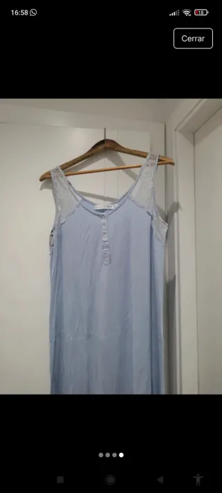 Camisón maternidad Women Secret azul talla L