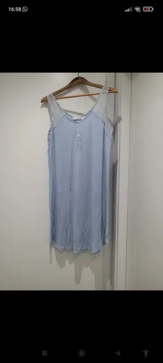 Camisón maternidad Women Secret azul talla L