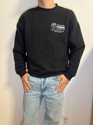 Sudadera Negra Days Off Please