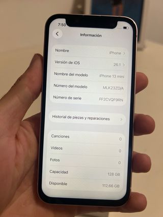 iPhone 13 mini Rosa 100% batteria 128GB