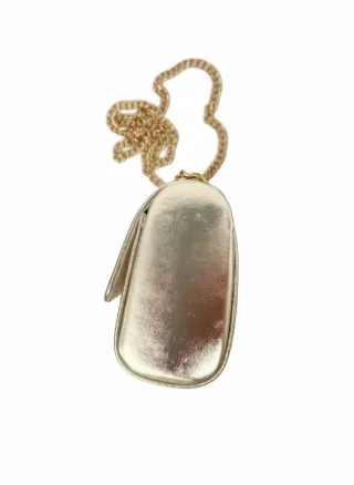 Bolso de fiesta clutch dorado. Marca Bosanova.