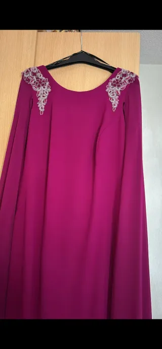 Vestido fiesta boda morado/rosa Nati Jimenez