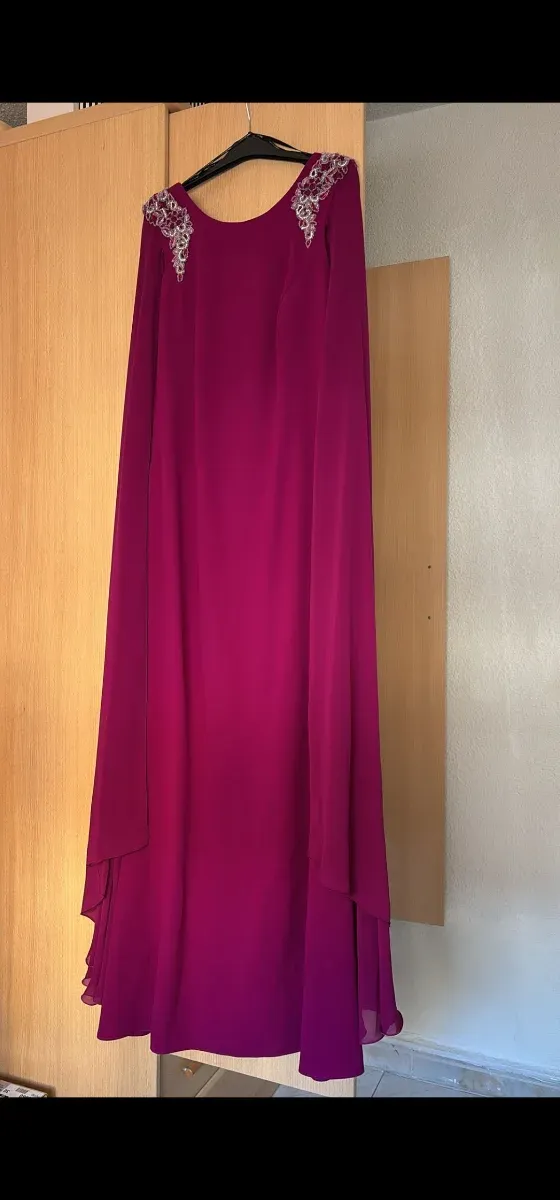 Vestido fiesta boda morado/rosa Nati Jimenez