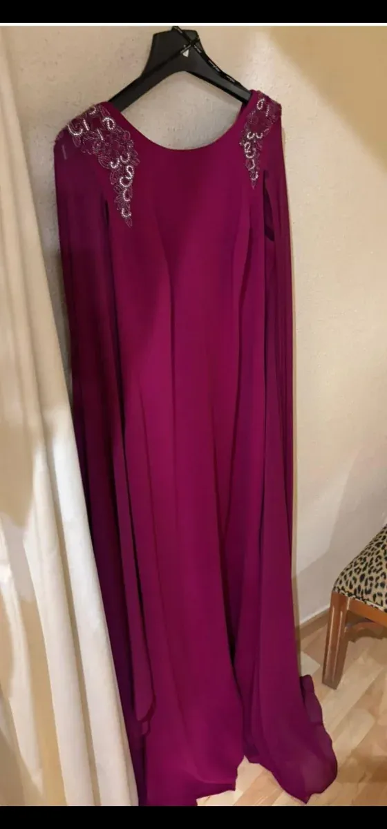 Vestido fiesta boda morado/rosa Nati Jimenez