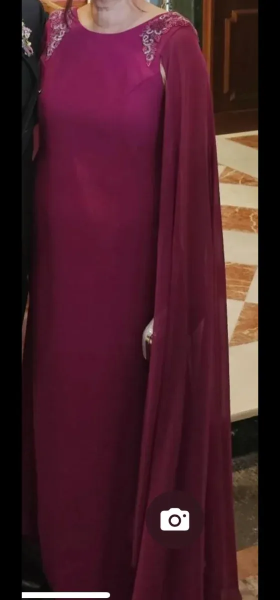 Vestido fiesta boda morado/rosa Nati Jimenez