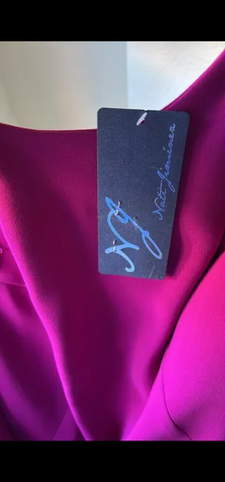 Vestido fiesta boda morado/rosa Nati Jimenez