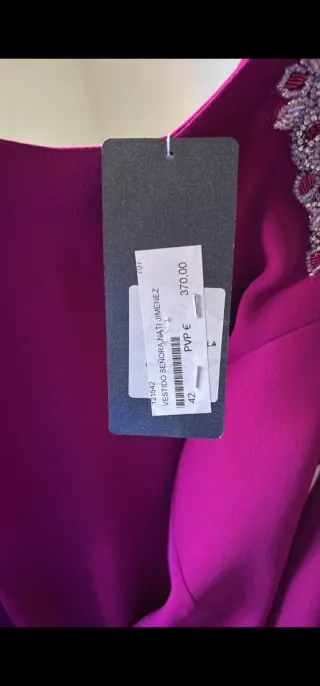 Vestido fiesta boda morado/rosa Nati Jimenez