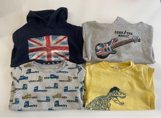 Lote 4 sudaderas niño 5-7 años
