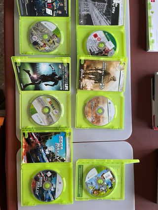 Confezione 6 giochi Xbox 360: FIFA, GTA IV, MW2, SEGA, M