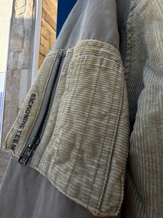 Chaqueta bomber pana Pull&Bear beige/gris