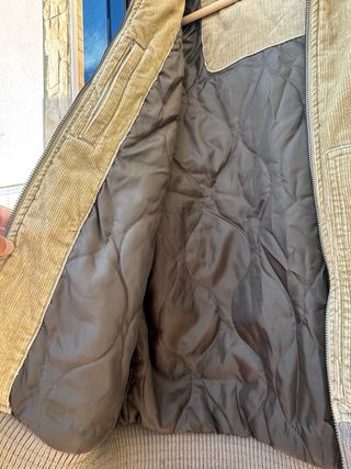 Chaqueta bomber pana Pull&Bear beige/gris