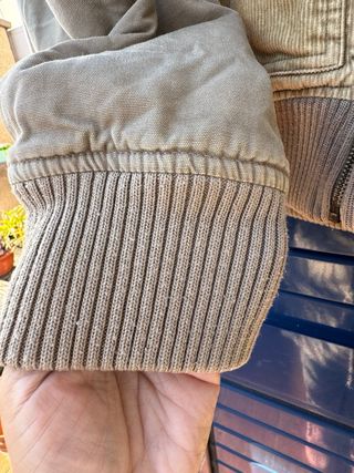 Chaqueta bomber pana Pull&Bear beige/gris