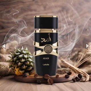 Perfume Asad Lattafa Negro y Dorado