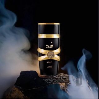 Perfume Asad Lattafa Negro y Dorado