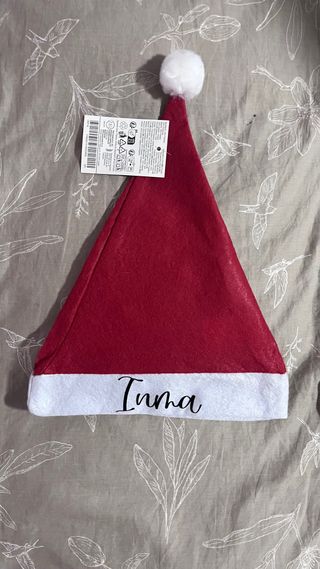 Gorro de Navidad personalizado con tu nombre