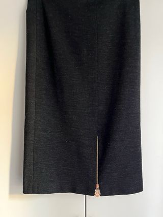 Gonna Luisa Spagnoli grigio scuro con zip